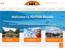 Tablet Screenshot of norfolkbroads.com